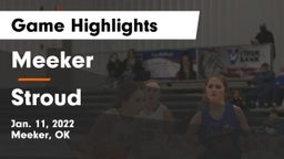 Meeker  vs Stroud  Game Highlights - Jan. 11, 2022