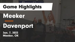 Meeker  vs Davenport Game Highlights - Jan. 7, 2023