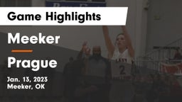 Meeker  vs Prague  Game Highlights - Jan. 13, 2023