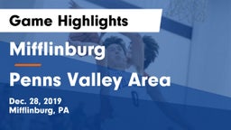 Mifflinburg  vs Penns Valley Area  Game Highlights - Dec. 28, 2019