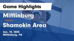Mifflinburg  vs Shamokin Area  Game Highlights - Jan. 10, 2020