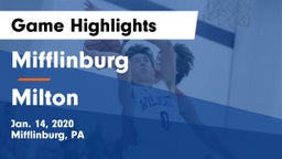 Mifflinburg  vs Milton  Game Highlights - Jan. 14, 2020