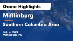Mifflinburg  vs Southern Columbia Area  Game Highlights - Feb. 3, 2020
