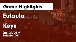 Eufaula  vs Keys  Game Highlights - Jan. 24, 2019