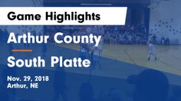 Arthur County  vs South Platte  Game Highlights - Nov. 29, 2018