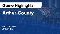 Arthur County  Game Highlights - Feb. 18, 2022