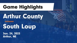 Arthur County  vs South Loup  Game Highlights - Jan. 24, 2023