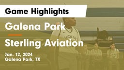 Galena Park  vs Sterling Aviation  Game Highlights - Jan. 12, 2024