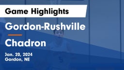 Gordon-Rushville  vs Chadron  Game Highlights - Jan. 20, 2024