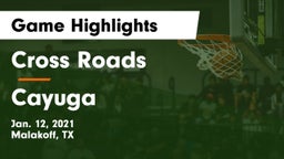 Cross Roads  vs Cayuga  Game Highlights - Jan. 12, 2021