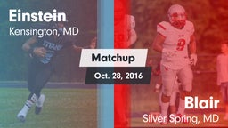 Matchup: Einstein  vs. Blair  2016