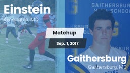 Matchup: Einstein  vs. Gaithersburg  2017