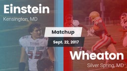 Matchup: Einstein  vs. Wheaton  2017