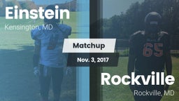 Matchup: Einstein  vs. Rockville  2017