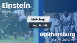 Matchup: Einstein  vs. Gaithersburg  2018