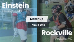 Matchup: Einstein  vs. Rockville  2018