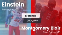 Matchup: Einstein  vs. Montgomery Blair  2019