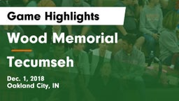 Wood Memorial  vs Tecumseh  Game Highlights - Dec. 1, 2018