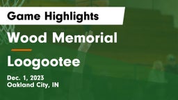 Wood Memorial  vs Loogootee  Game Highlights - Dec. 1, 2023
