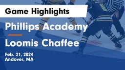 Phillips Academy vs Loomis Chaffee Game Highlights - Feb. 21, 2024