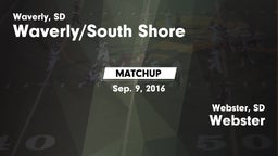 Matchup: Waverly/South Shore vs. Webster  2016