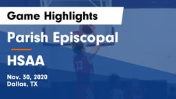 Parish Episcopal  vs HSAA Game Highlights - Nov. 30, 2020