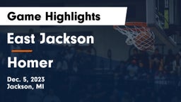 East Jackson  vs Homer  Game Highlights - Dec. 5, 2023