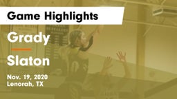 Grady  vs Slaton  Game Highlights - Nov. 19, 2020