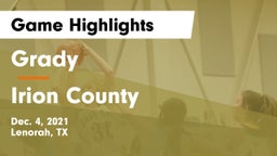 Grady  vs Irion County  Game Highlights - Dec. 4, 2021