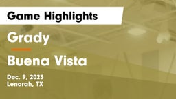 Grady  vs Buena Vista  Game Highlights - Dec. 9, 2023