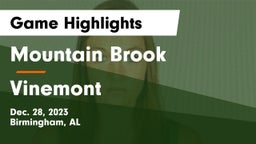 Mountain Brook  vs Vinemont  Game Highlights - Dec. 28, 2023