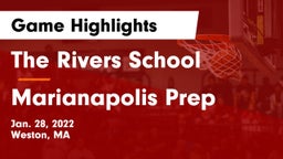 The Rivers School vs Marianapolis Prep Game Highlights - Jan. 28, 2022