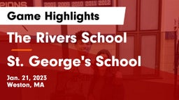 The Rivers School vs St. George's School Game Highlights - Jan. 21, 2023