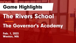 The Rivers School vs The Governor's Academy  Game Highlights - Feb. 1, 2023