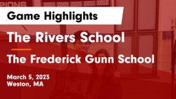 The Rivers School vs The Frederick Gunn School Game Highlights - March 5, 2023