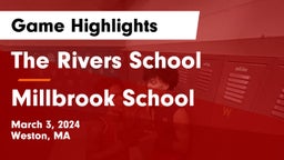 The Rivers School vs Millbrook School Game Highlights - March 3, 2024