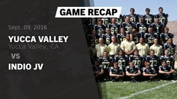 Recap: Yucca Valley  vs. Indio  JV 2016