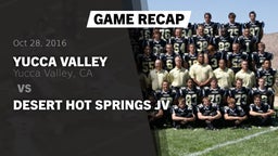 Recap: Yucca Valley  vs. Desert Hot Springs JV 2016