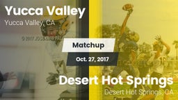 Matchup: Yucca Valley High vs. Desert Hot Springs  2017