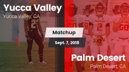 Matchup: Yucca Valley High vs. Palm Desert  2018