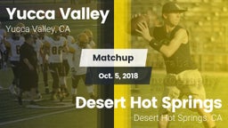 Matchup: Yucca Valley High vs. Desert Hot Springs  2018