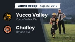 Recap: Yucca Valley  vs. Chaffey  2019