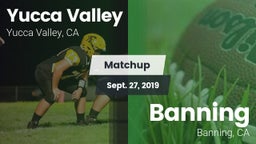 Matchup: Yucca Valley High vs. Banning  2019