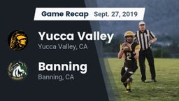 Recap: Yucca Valley  vs. Banning  2019