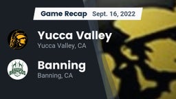 Recap: Yucca Valley  vs. Banning  2022