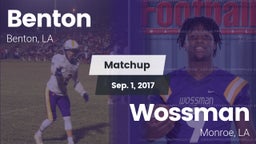 Matchup: Benton  vs. Wossman  2017
