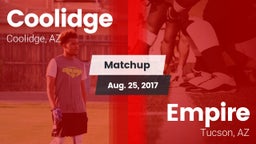 Matchup: Coolidge  vs. Empire  2017
