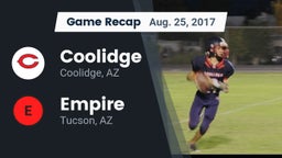 Recap: Coolidge  vs. Empire  2017