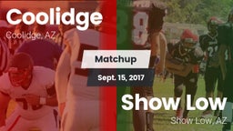 Matchup: Coolidge  vs. Show Low  2017
