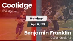 Matchup: Coolidge  vs. Benjamin Franklin  2017